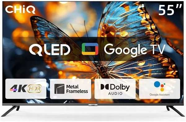 ChiQ U55QM8V QLED 4K GOOGLE TV HDR10
