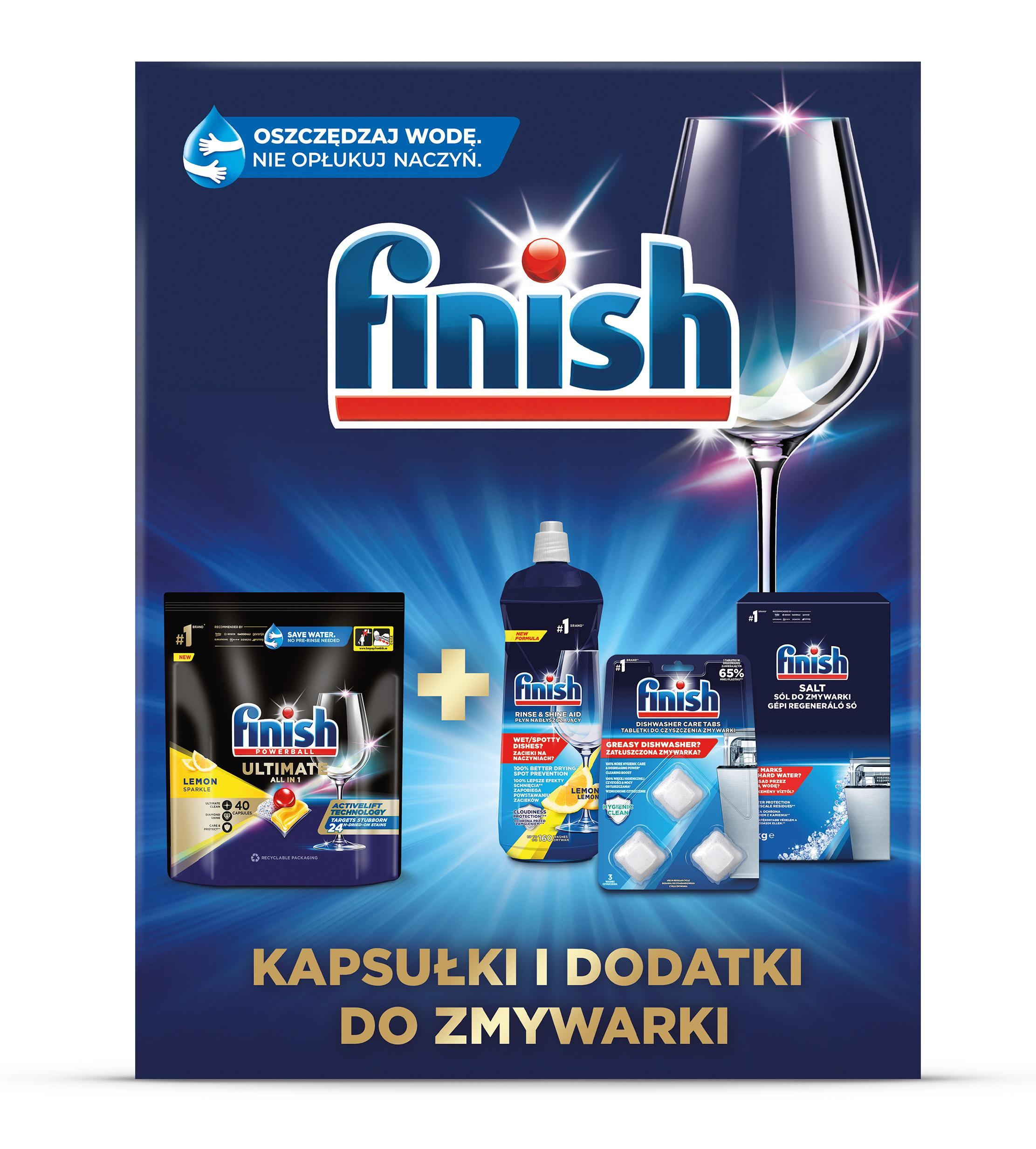 CALGONIT Zestaw startowy do zmywarki Ultimate All-in-1