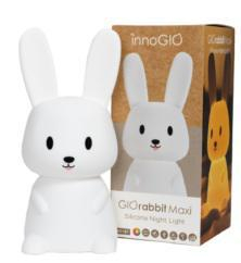 InnoGIO Silikonowa lampka GIOrabbit Maxi z pilotem
