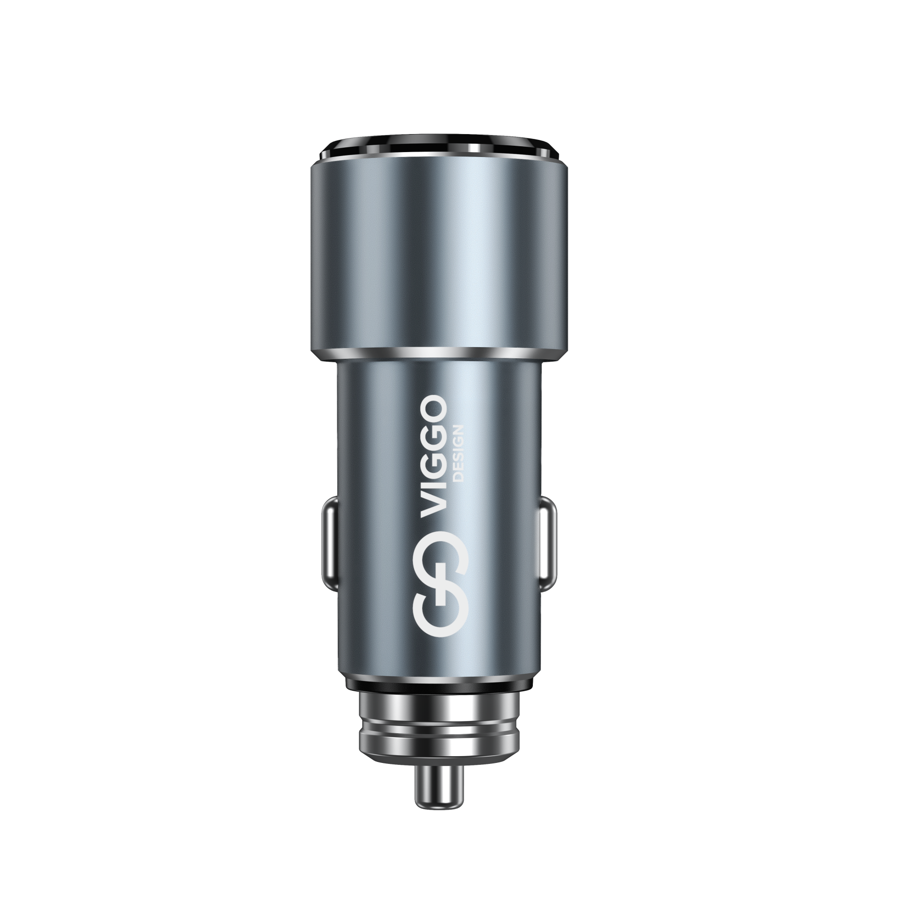 VIGGO DESIGN PREMIUM 1xUSB 1xUSB-C 18W PD Szara