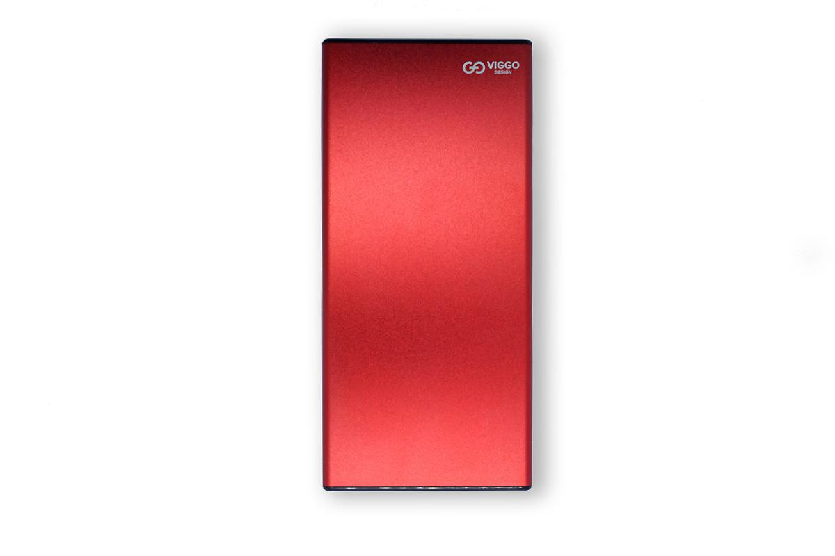VIGGO DESIGN POWERBANK VIGGO PREMIUM 10.000 mAh PD 18W aluminium Czerwony