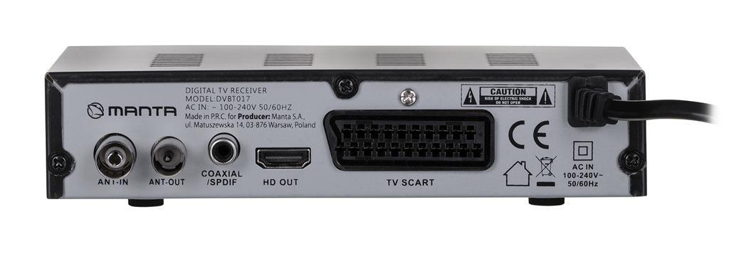 Manta TUNER DVB-T2 MANTA DVBT017
