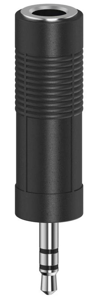 Hama ADAPTER JACK 3,5 STEREO WT. - JACK 6,3  STEREO GN