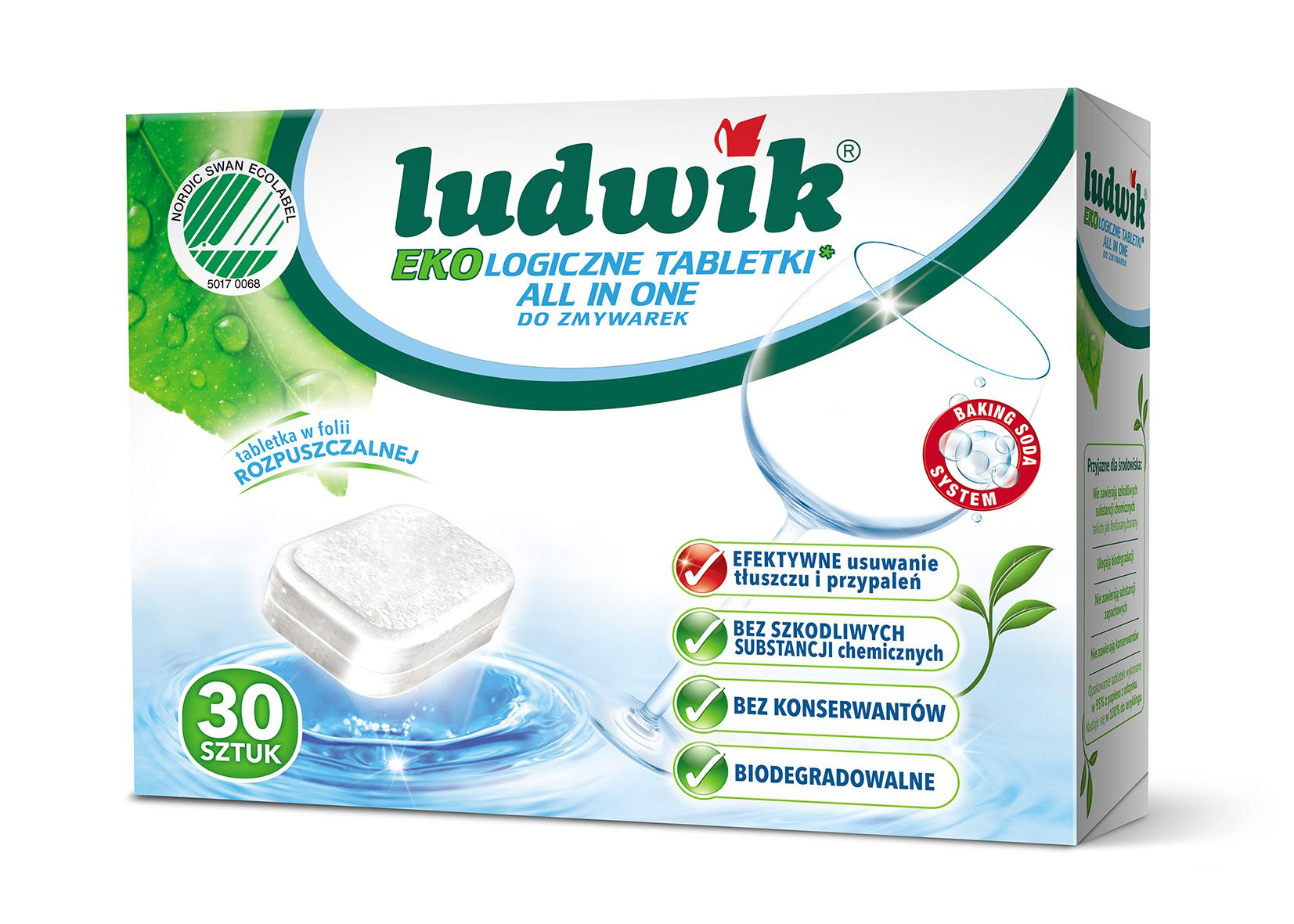 LUDWIK Tabletki do zmywarki ALL IN ONE 30 szt. ekologiczne