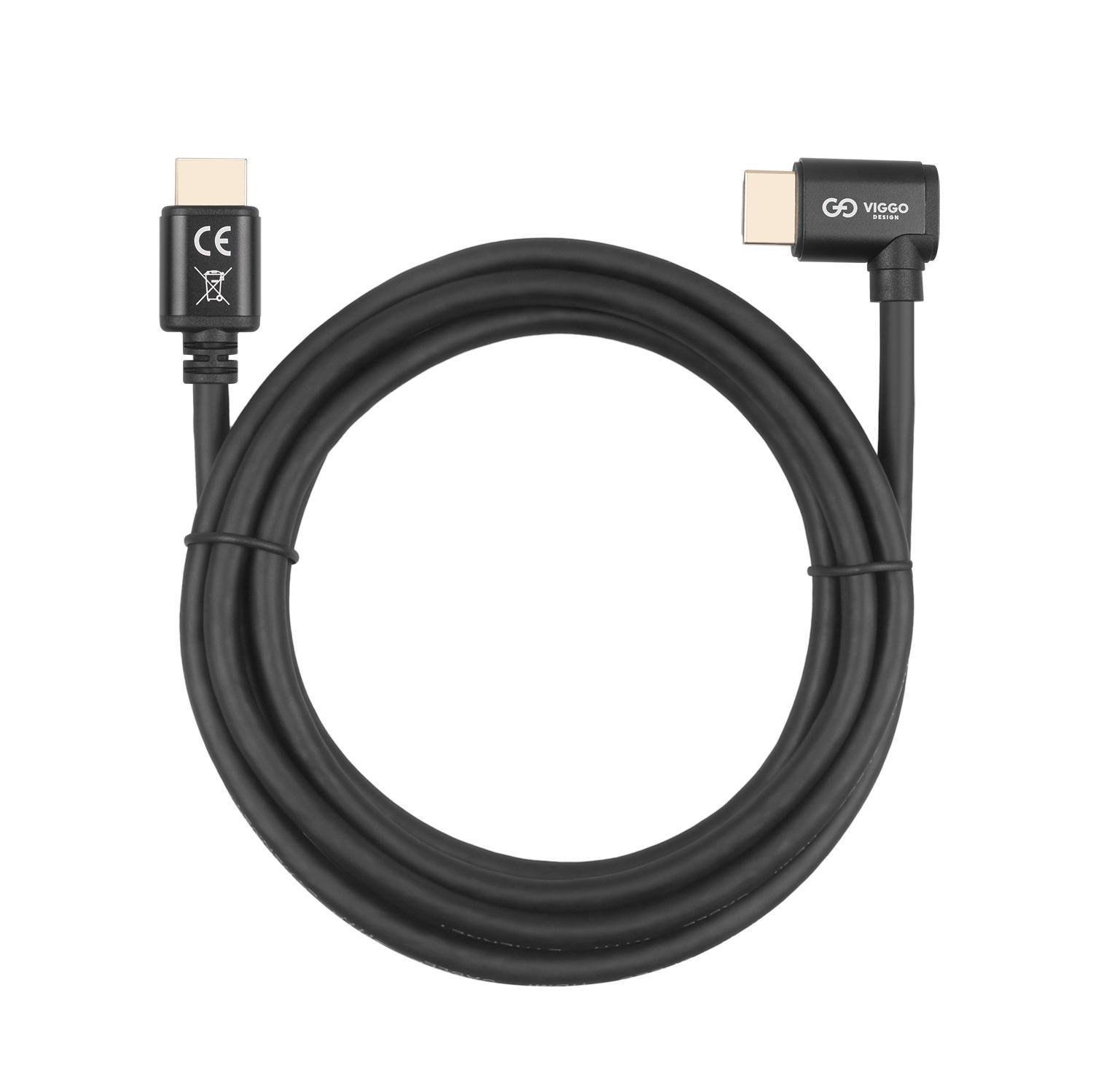 VIGGO DESIGN KABEL HDMI 2.0 VIGGO DESIGN CINEMA SERIES KĄTOWY 2M