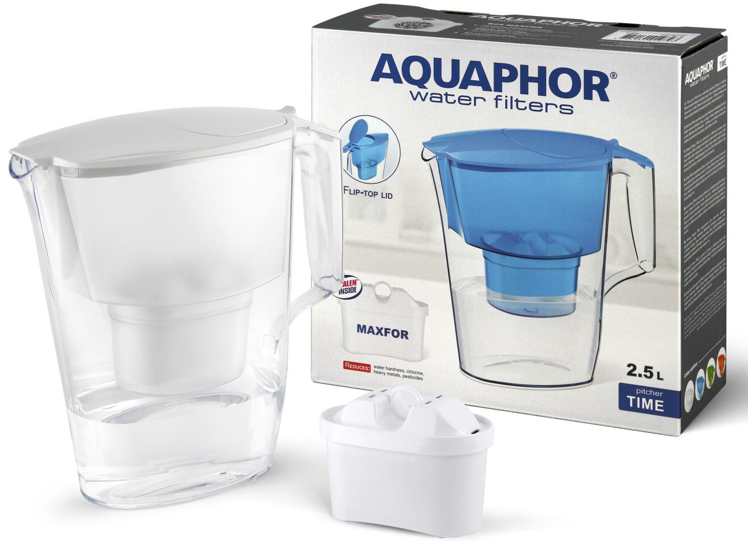 AQUAPHOR Dzbanek filtrujący Time 2,5l (biały) + wkład B100