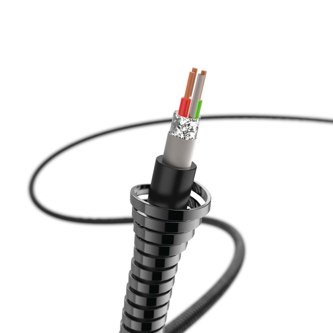 Hama KABEL USB-microUSB 1.5M HAMA METAL czarny