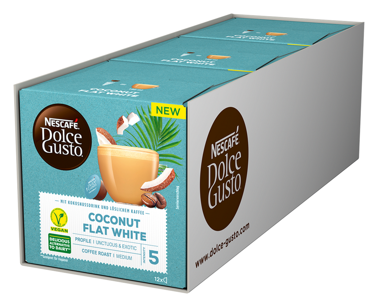 Nescafe Kawa kapsułkowa NESCAFE COCONUT FLAT WHITE VEGAN do Dolce Gu