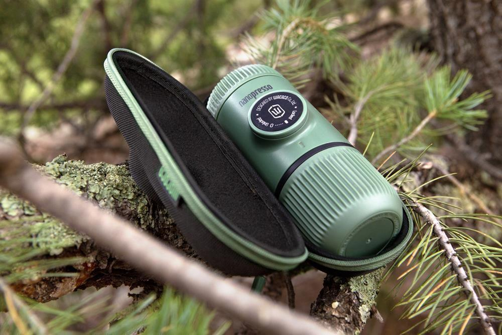Wacaco Przenośny ekspres do kawy WACACO Nanopresso Moss Green+Etui