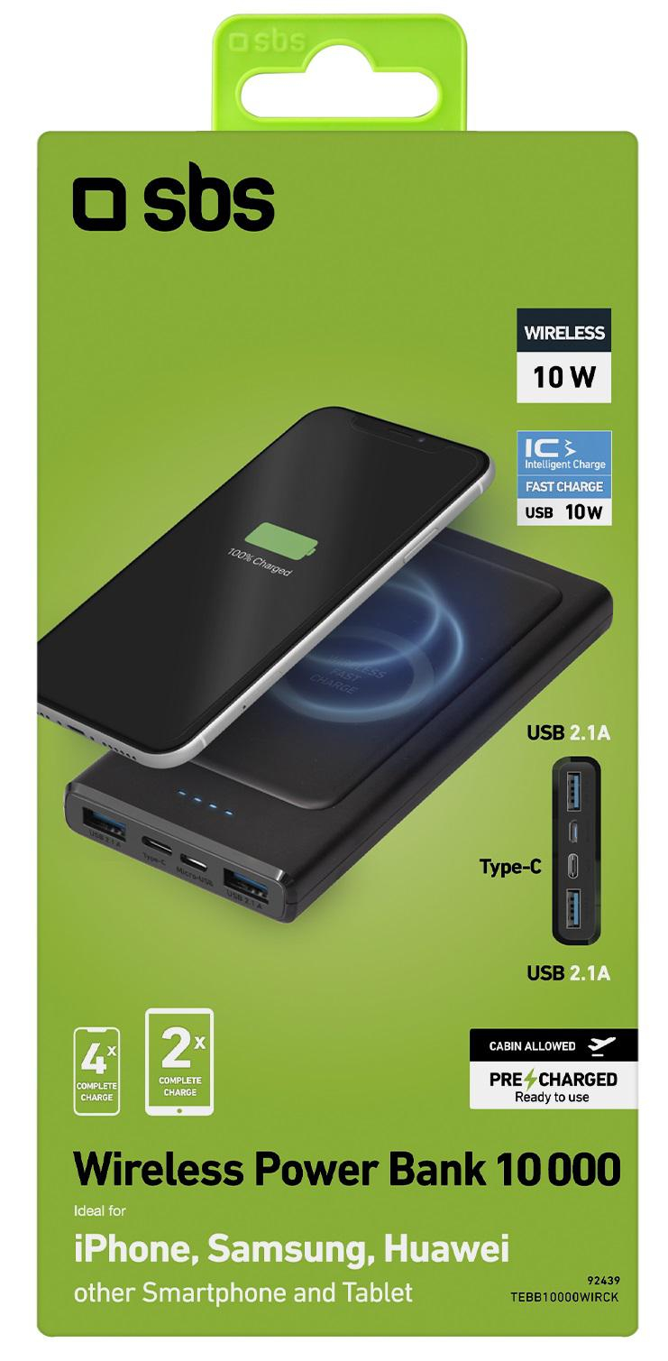 SBS POWERBANK SBS 10.000 mAh 10W Wireless #