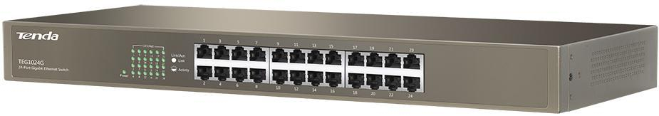 Tenda TEG1024G 24 porty Gigabit Ethernet stalowa obudowa