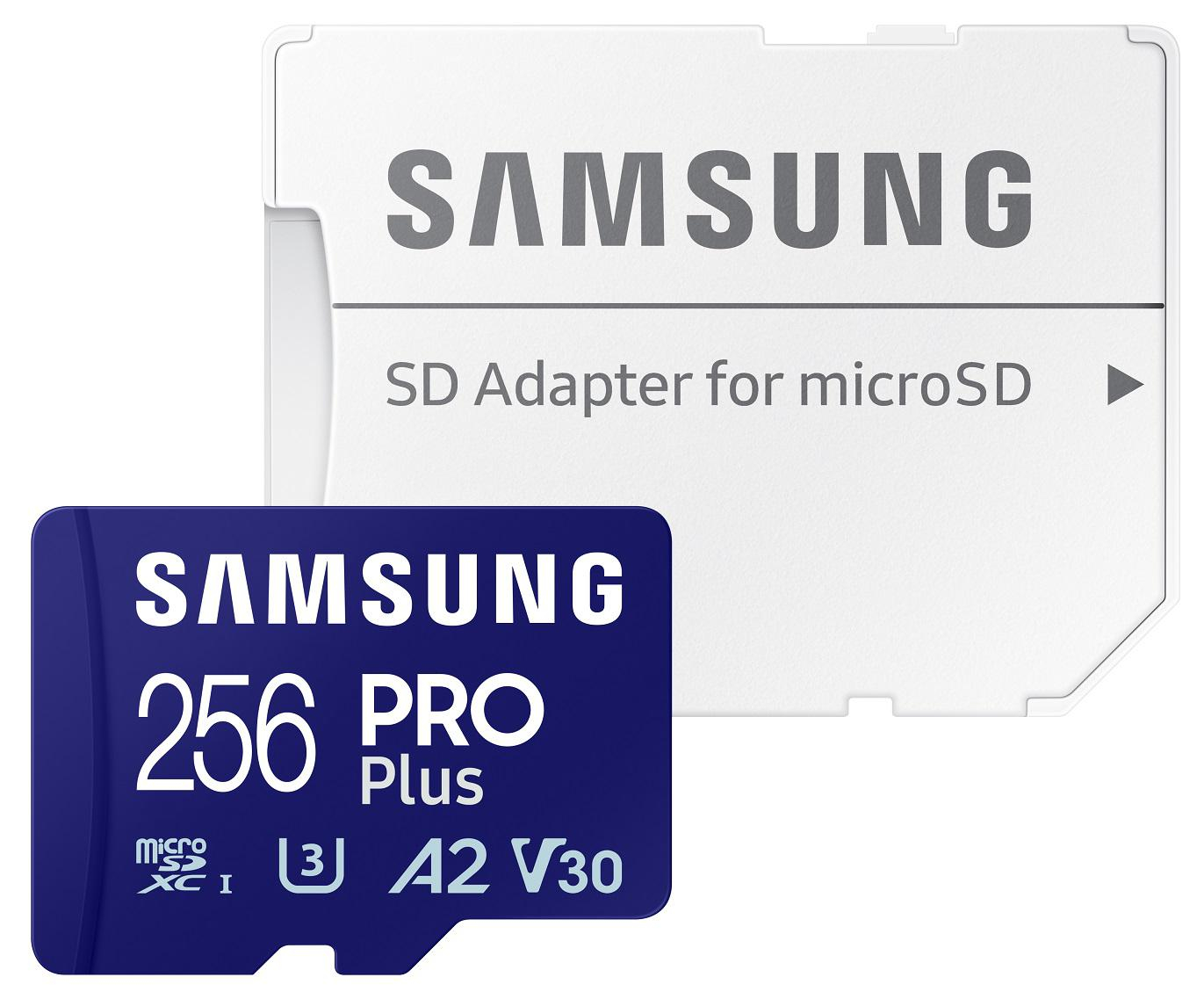 Samsung PRO Plus microSD 256GB z adapterem 180MB/s