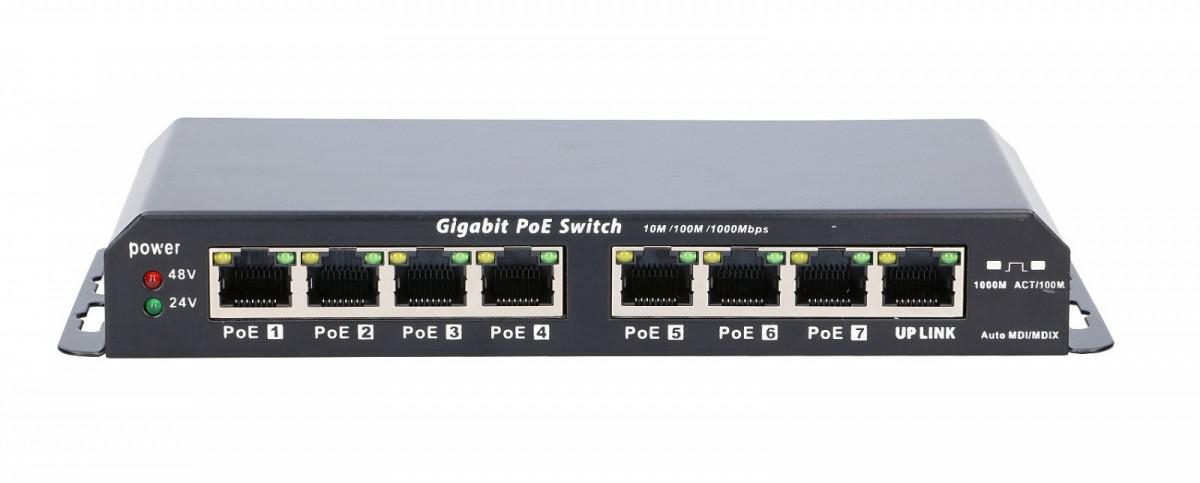 ExtraLink Gigabit PoE 8-7 port 24V 60W EX.1025