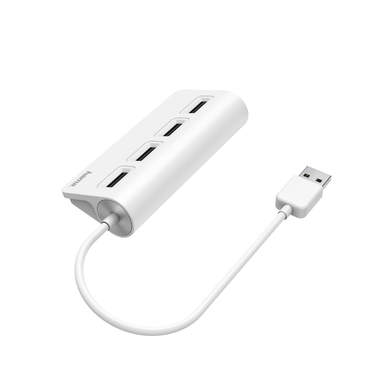 Hama HAMA USB 2.0 4 x USB-A, Biały #