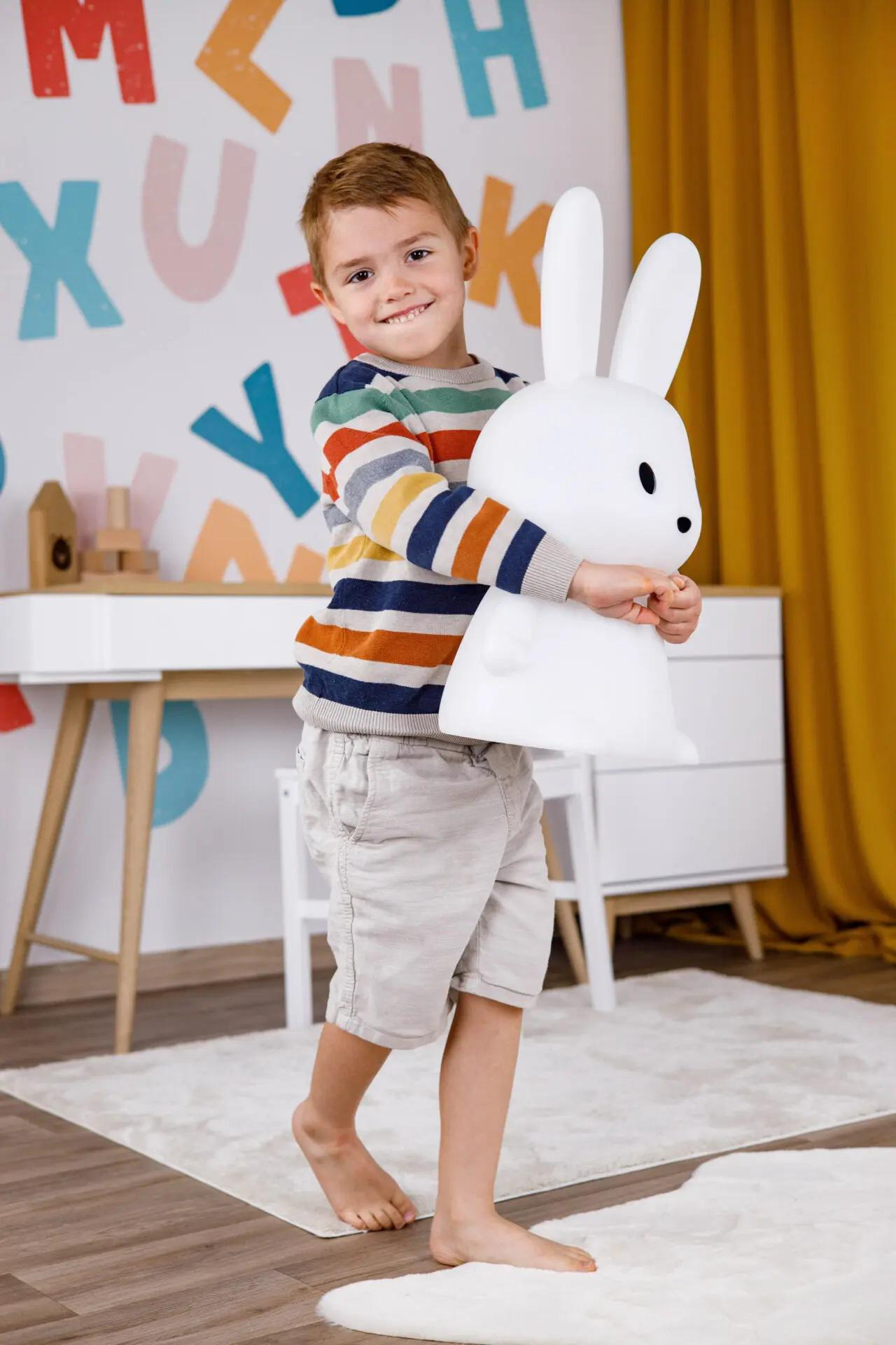 InnoGIO Lampka nocna dla dzieci królik bardzo duży GIOrabbit Mega Ma