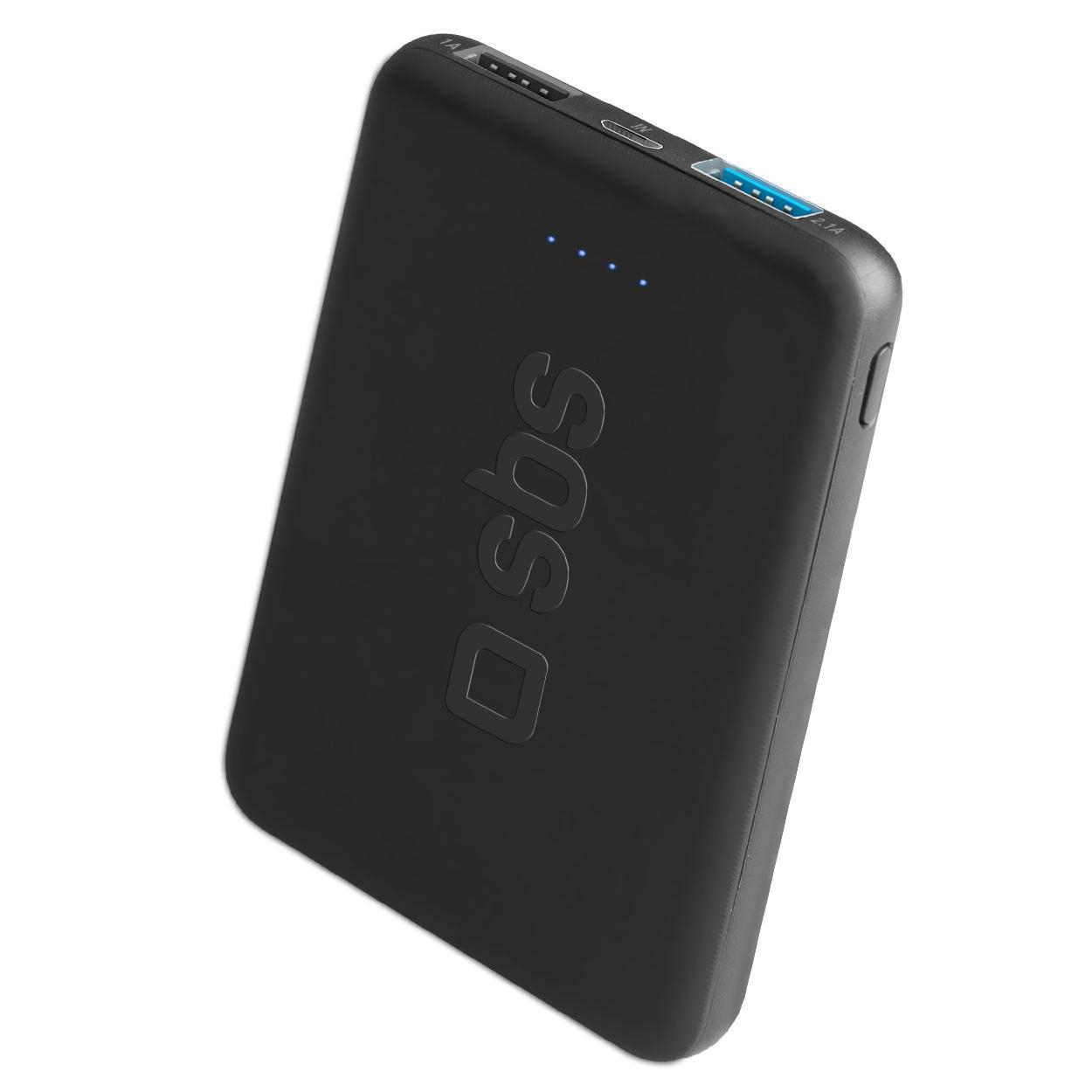 SBS POWERBANK SBS 5.000 mAh Pocket 2xUSB Czarny