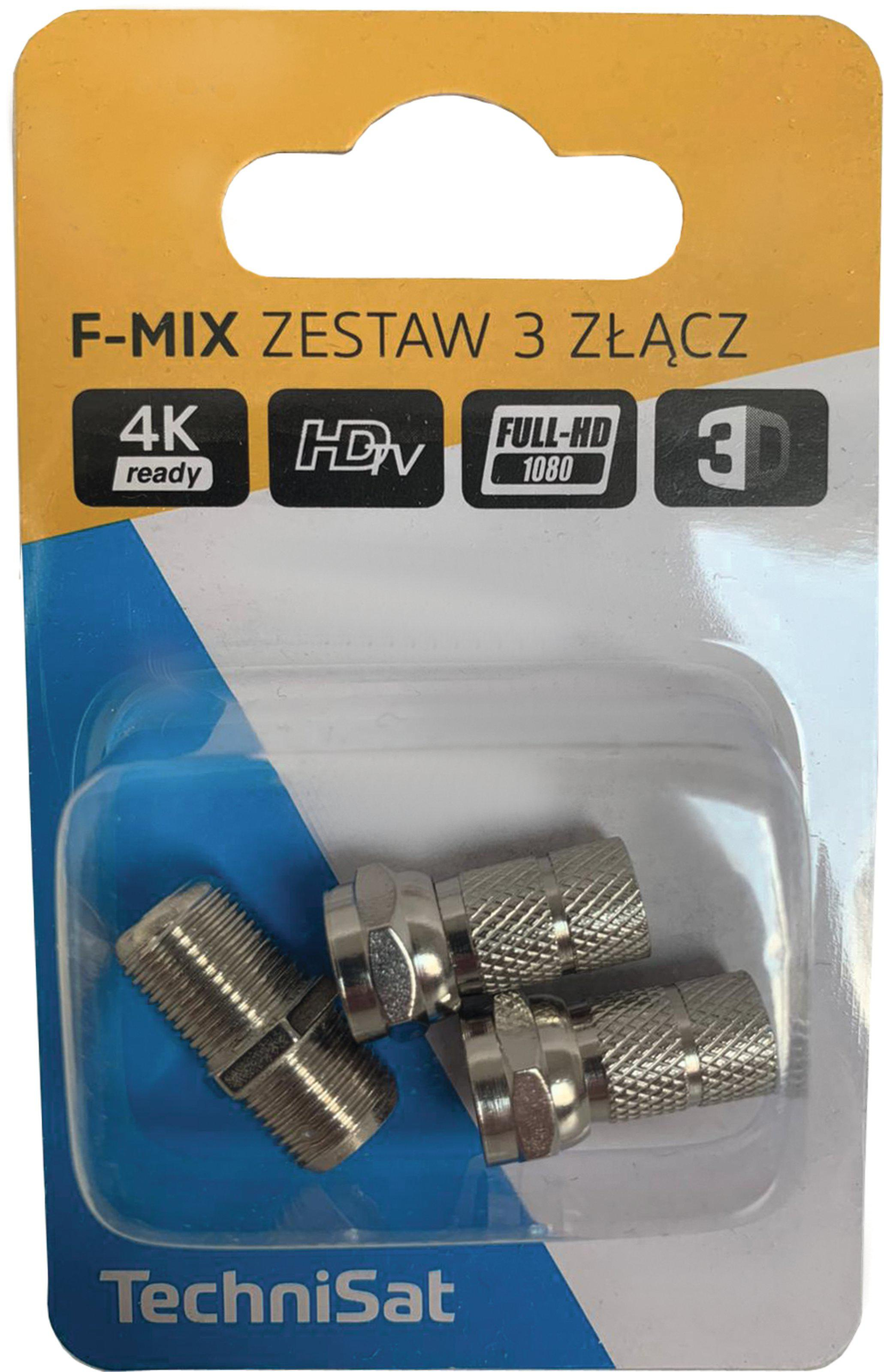 TechniSat ZESTAW 3 ZLACZ (2 x F 7mm, 1 x beczka, blister)
