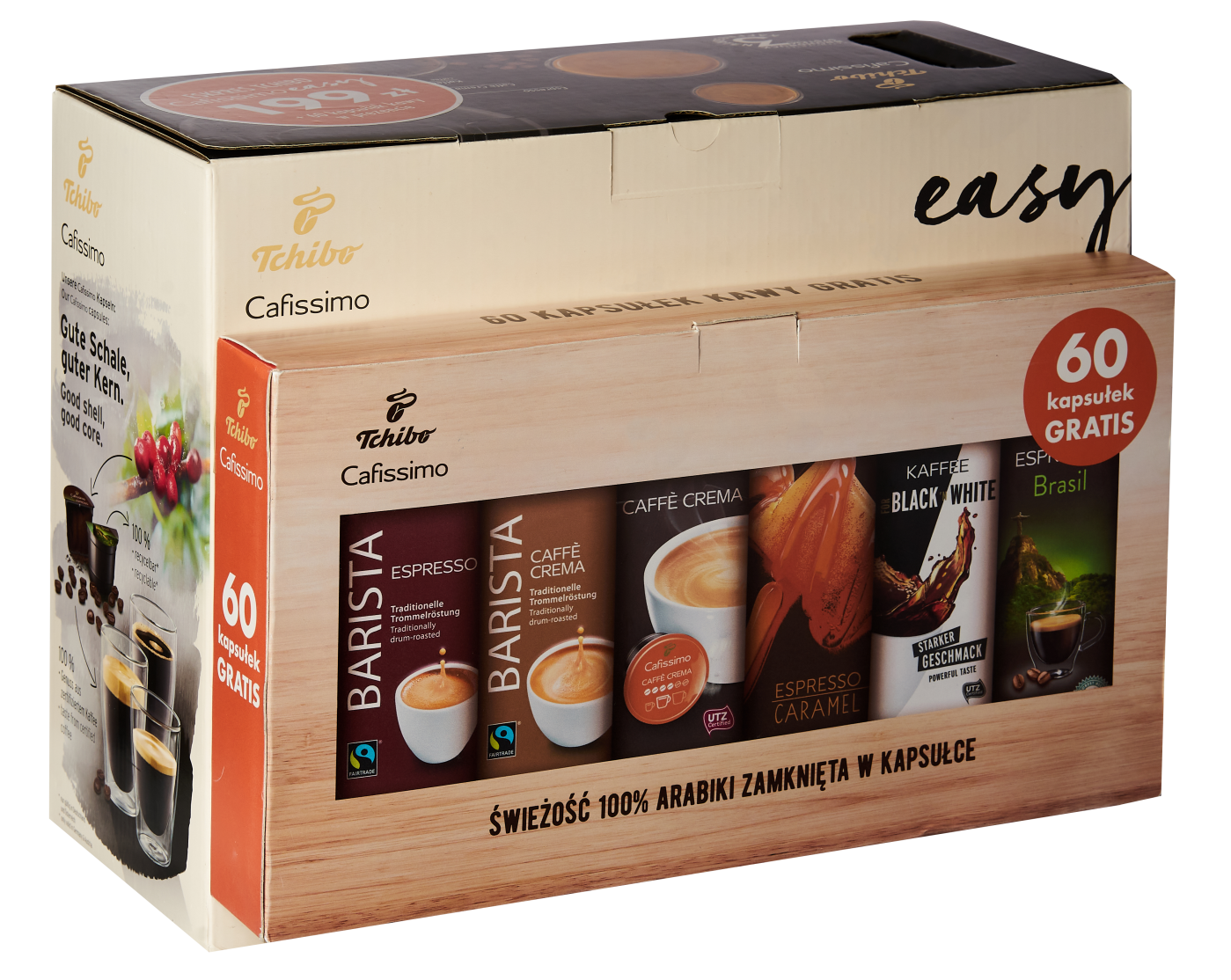 Tchibo CAFISSIMO EASY WHITE + 60 KAPSUŁEK
