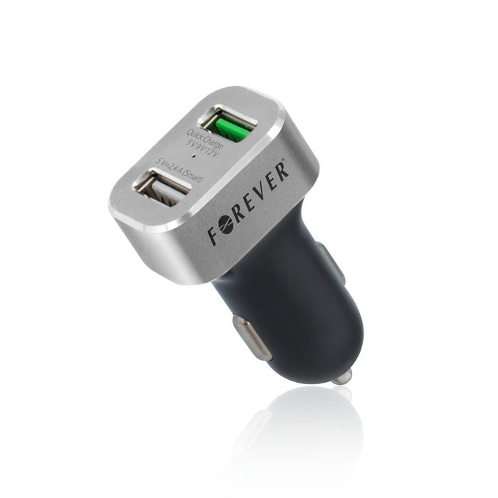 Forever ŁADOWARKA SAMOCHODOWA FOREVER PCC-01 2xUSB QC 3A