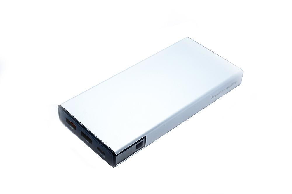 VIGGO DESIGN POWERBANK VIGGO PREMIUM 10.000 mAh PD 18W aluminium Srebrny