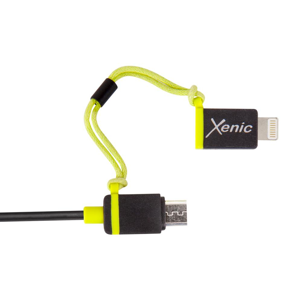 Brak KABEL MICRO USB/LIGHTNING 1,2m XENIC