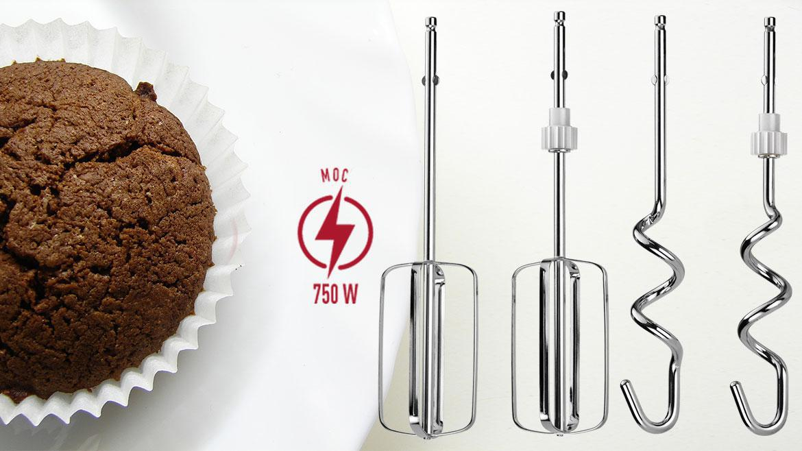 MPM Product Mikser ręczny z misą obrotową MMR-20Z