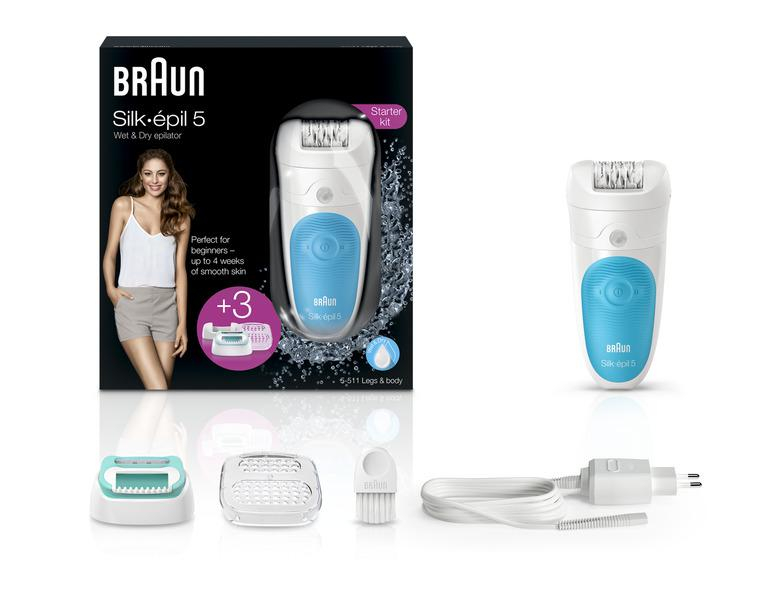 Braun Depilator Silk-épil 5 5-511 – Wet&Dry, nasadka dla początkujących