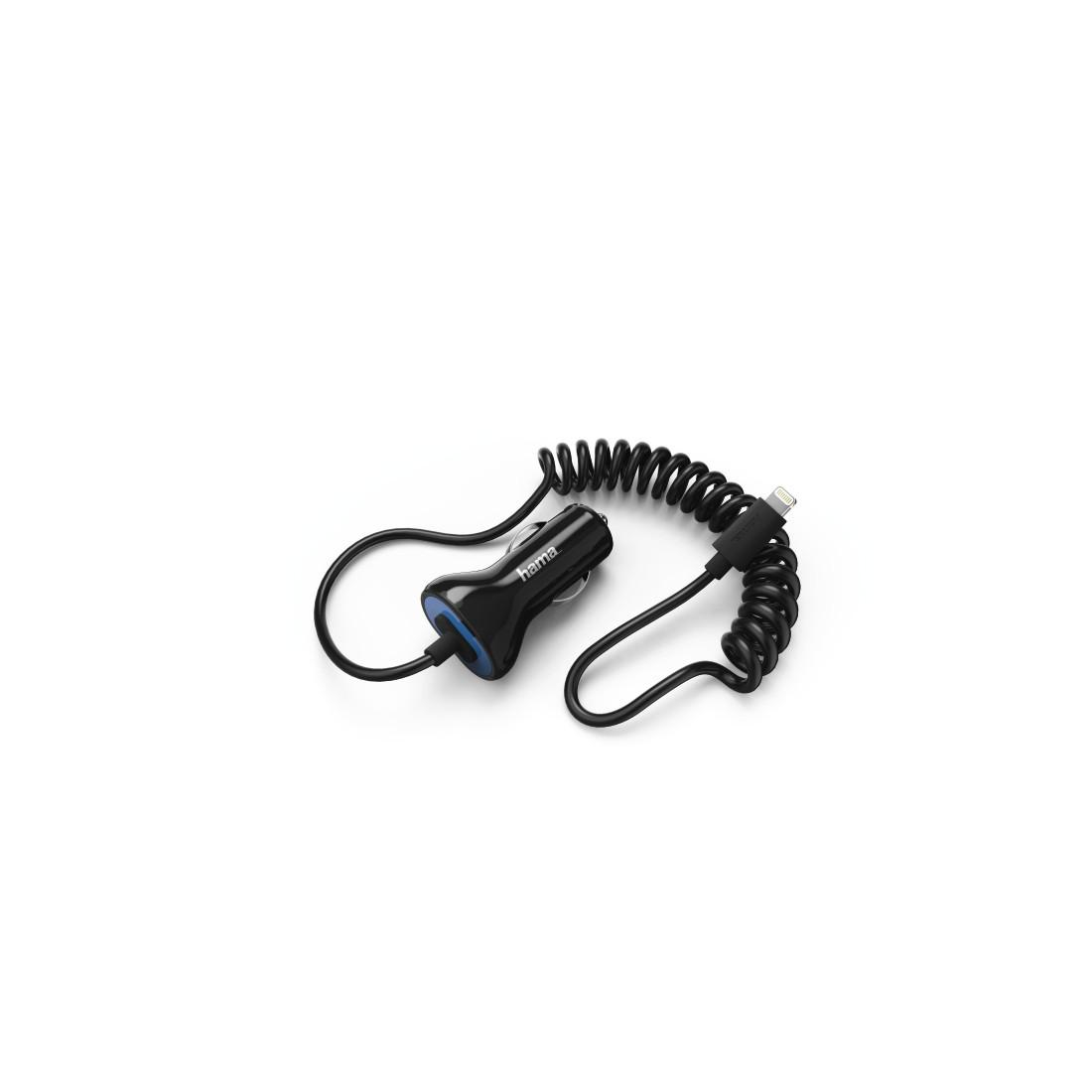 Hama ŁADOWARKA SAMOCHODOWA LIGHTNING 12V MFI 2,4A #