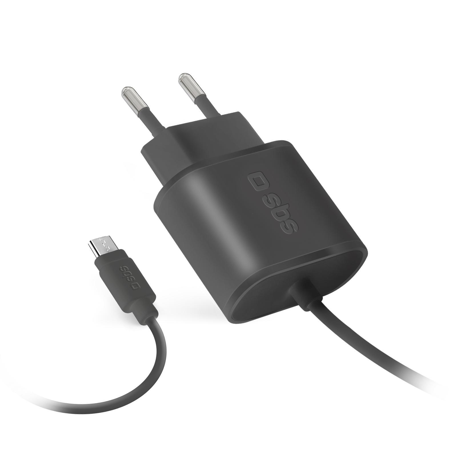 SBS Ladowarka Sieciowa z kablem microUSB 1A