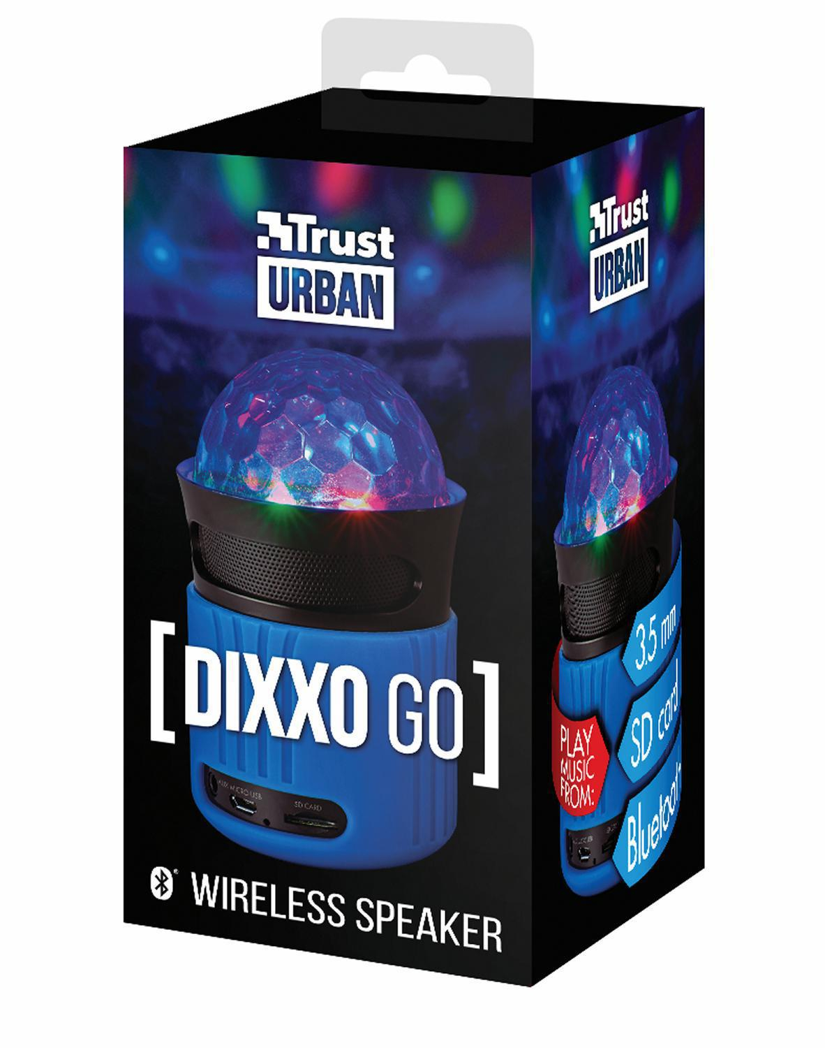 Trust GŁOŚNIK BT TRUST Dixxo Go with party lights Niebieski