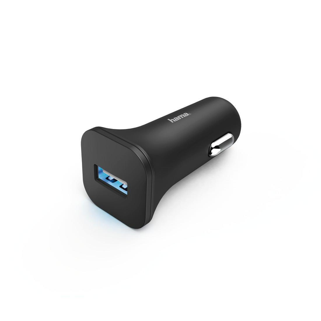 Hama Ładowarka Samochodowa HAMA 1xUSB 1.2A Czarna