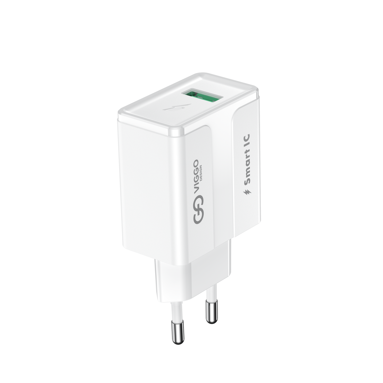 VIGGO DESIGN 1xUSB 2.4A Biała