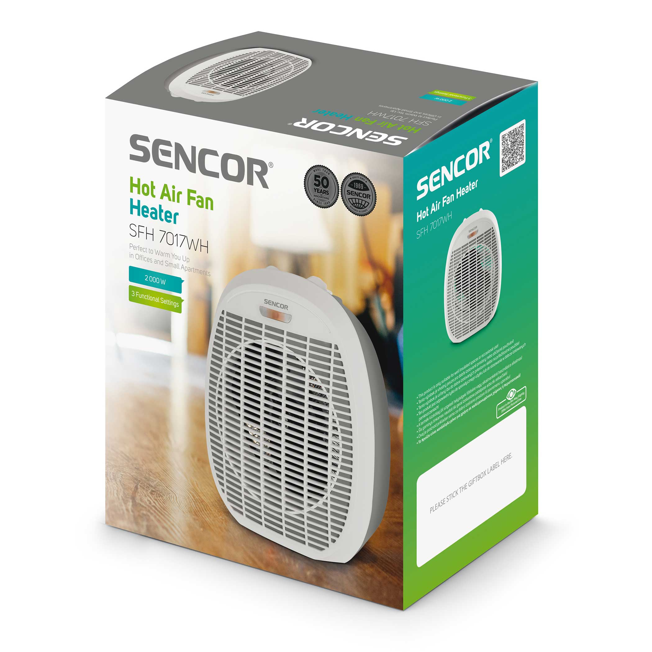 Sencor TERMOWENTYLATOR SFH 7017WH