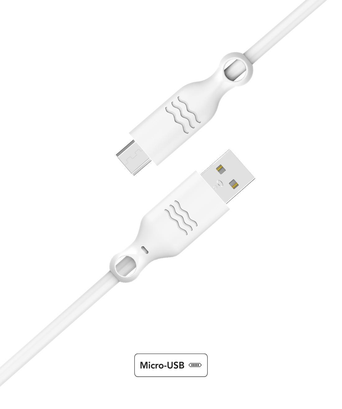 BigBen Kabel USB-microUSB BIGBEN ECO 2M biały