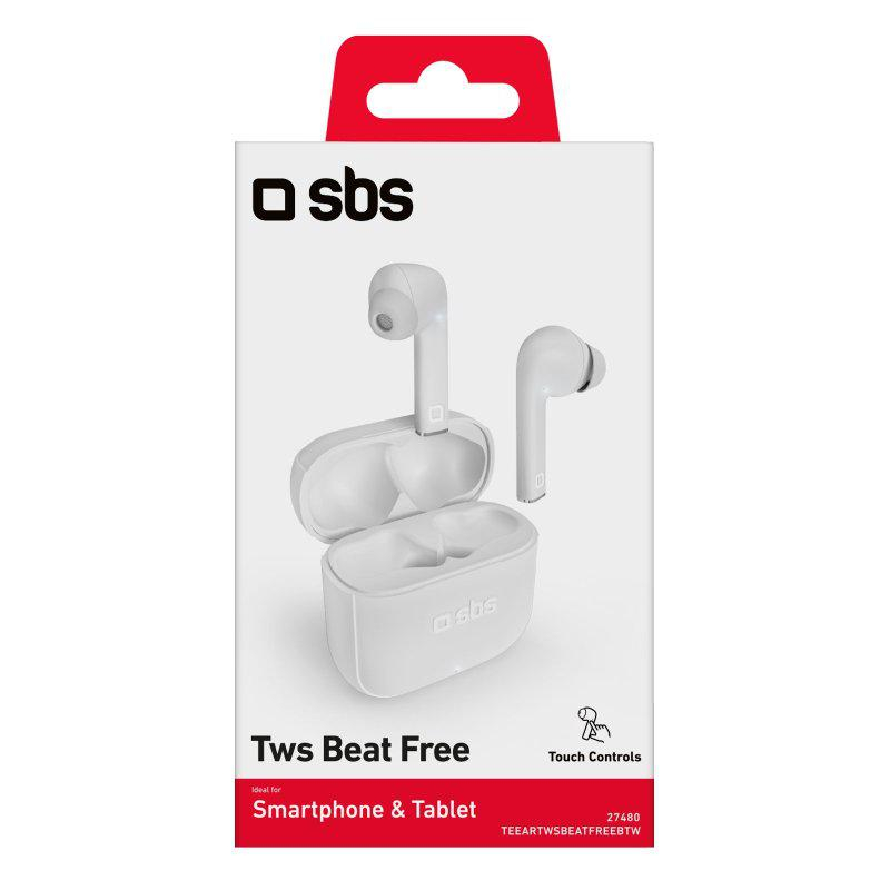 SBS SŁUCHAWKI DOUSZNE TWS SBS Beat Fee Białe