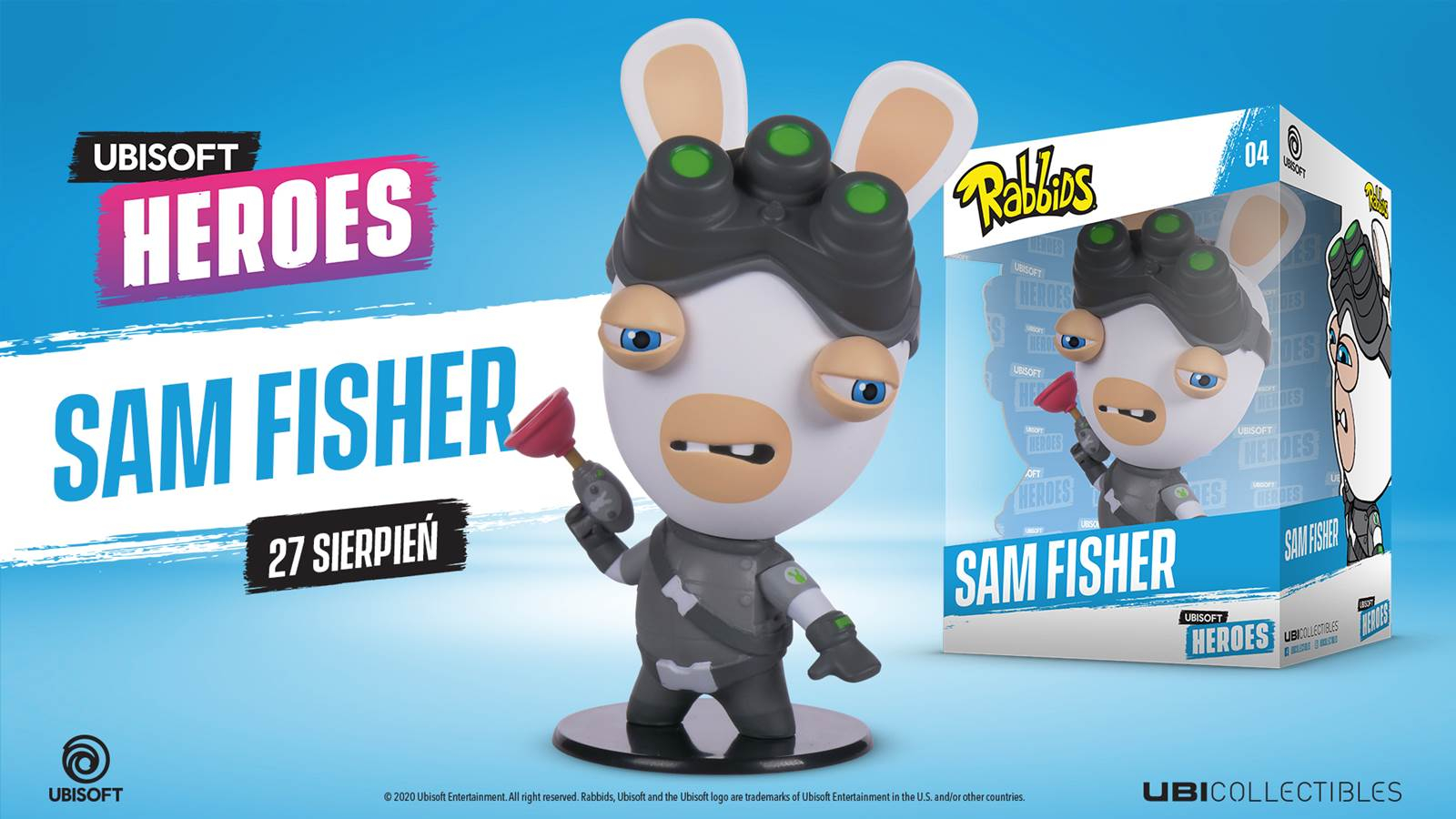 Ubisoft Rabbid Sam Fisher Chibi Figurka