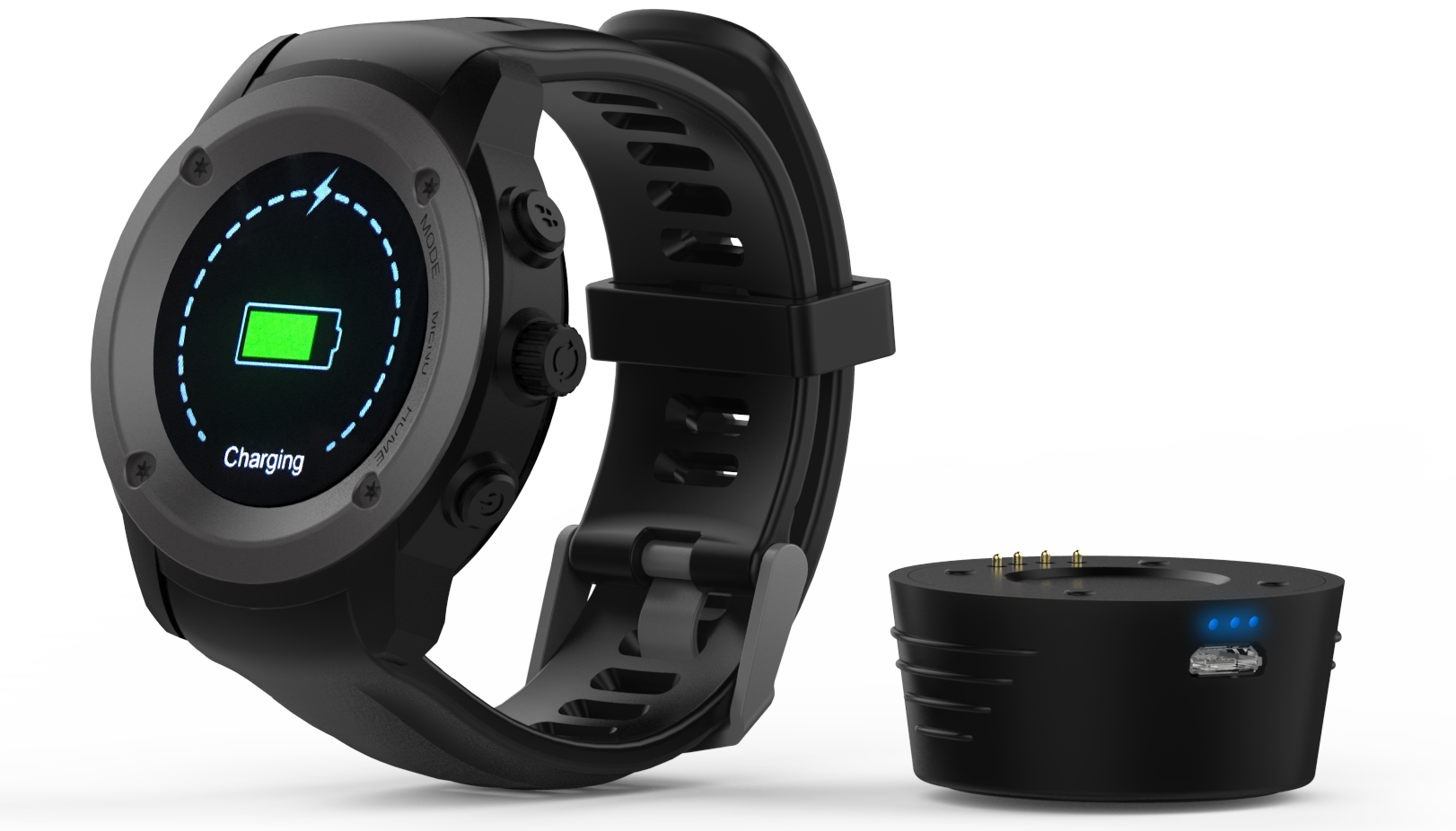 Maxcom SMARTWATCH MAXCOM FitGO FW17 Power Czarny #