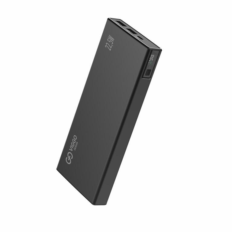 VIGGO DESIGN POWERBANK VIGGO PREMIUM 20.000 mAh PD 20W aluminium Czarny