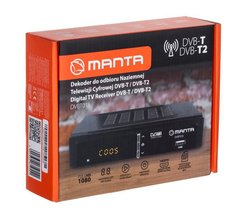 Manta TUNER DVB-T2 MANTA DVBT018
