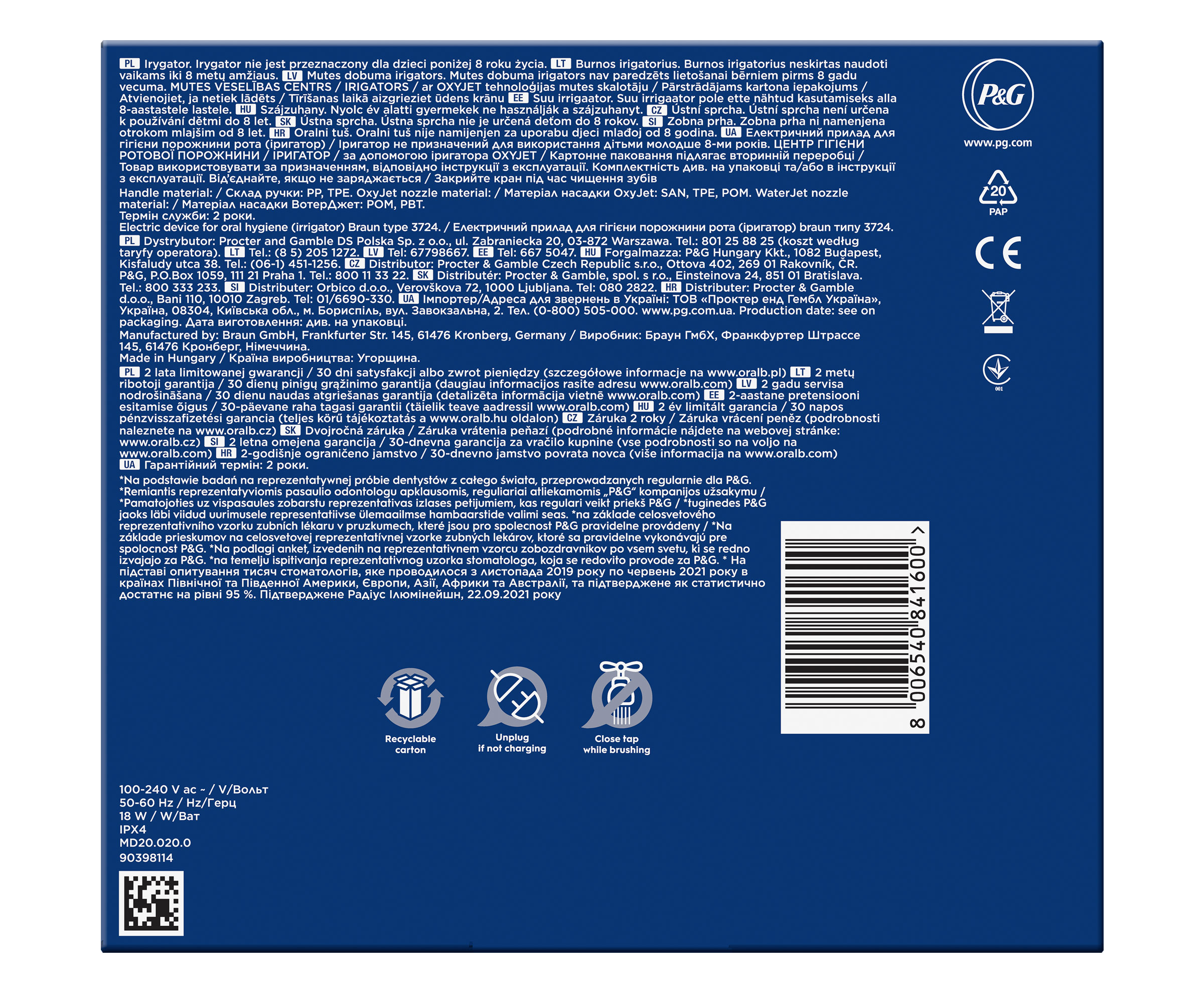 Oral-B Irygator ORAL-B OxyJet MD20