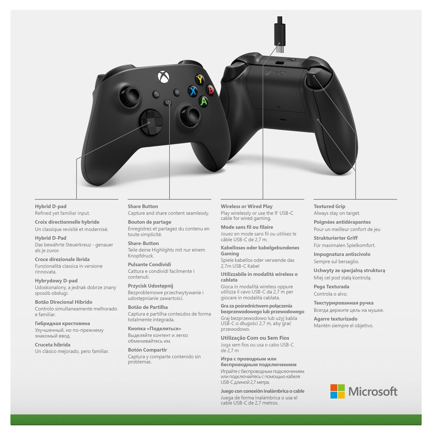 Microsoft XBOX Series kontroler z kablem USB