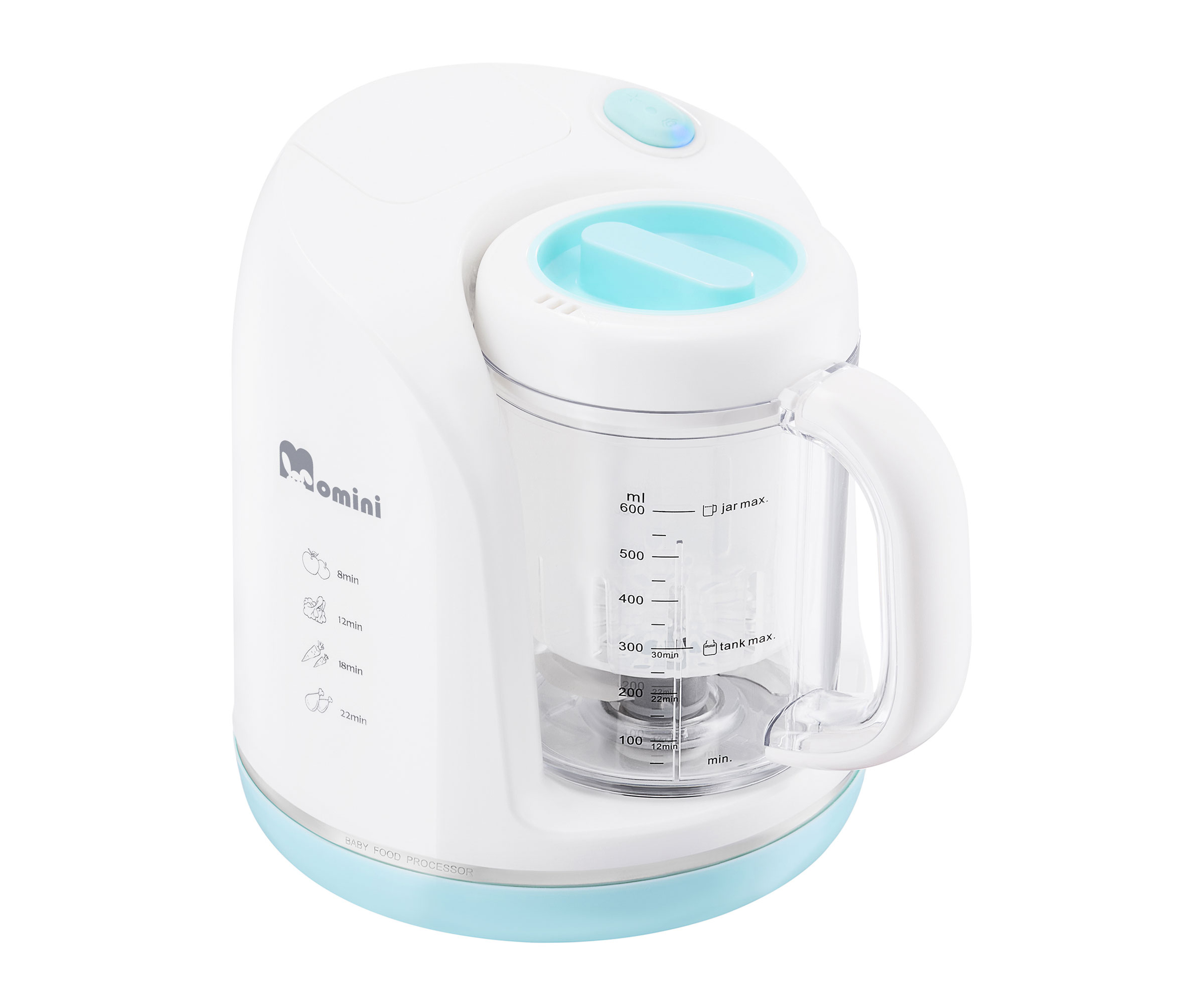 MOMINI Multiblender parowy TinyJar 4w1 z funkcją rozmrażania