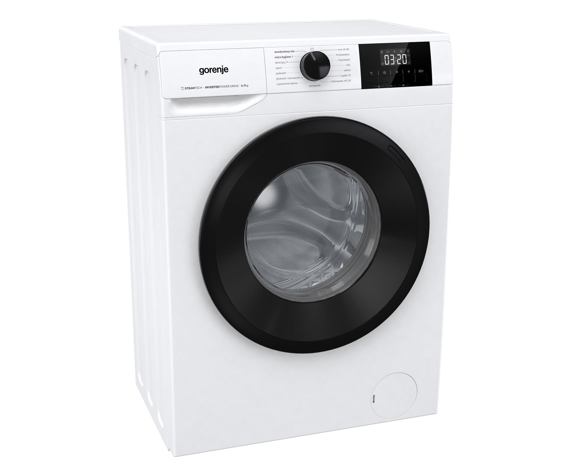 Gorenje ZESTAW Suszarka D2HNE7E/PL+Pralka W3NGPI72SAS/PL+Łącznik
