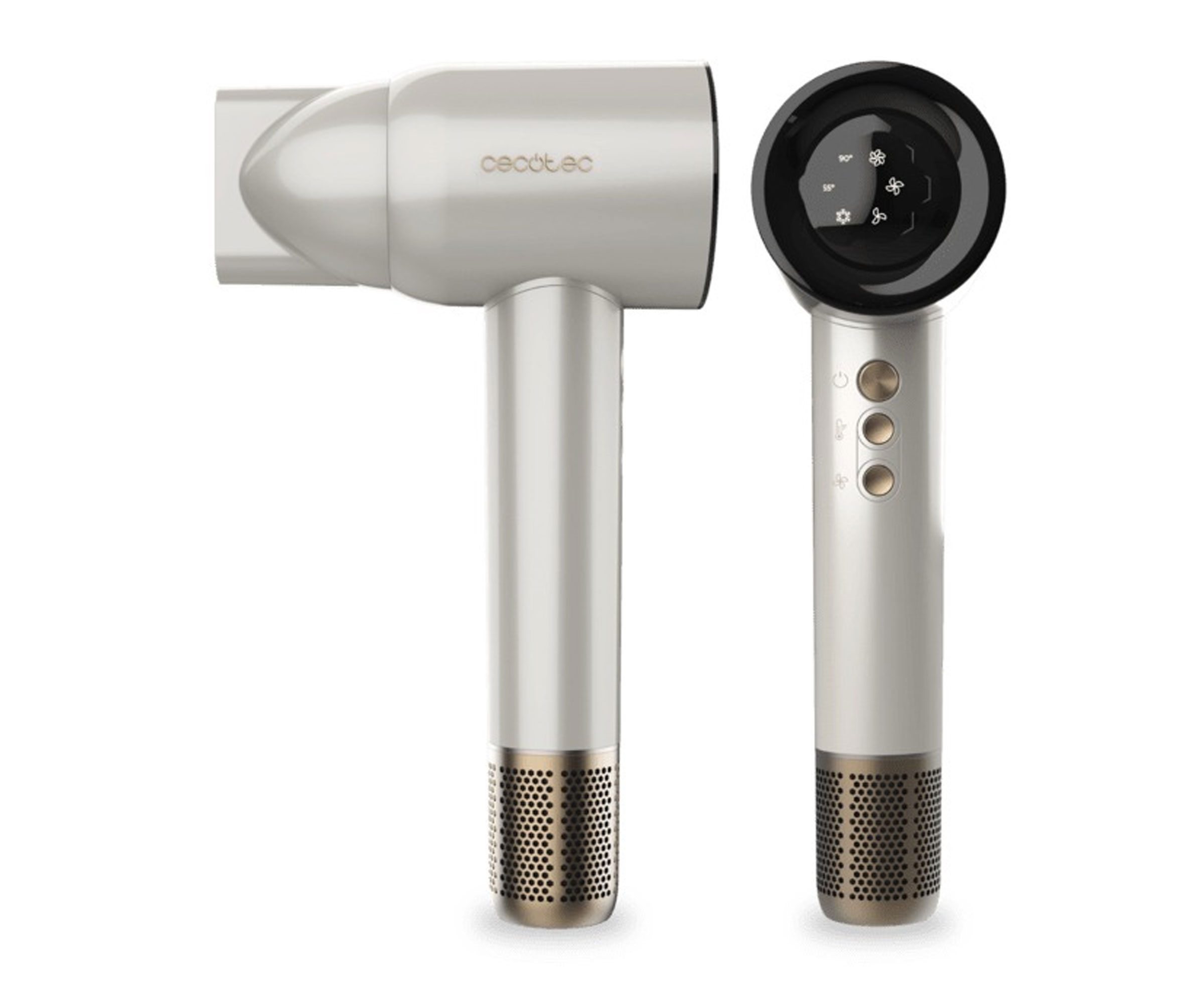 Cecotec Suszarka do włosów DryGlam Waves Champagne