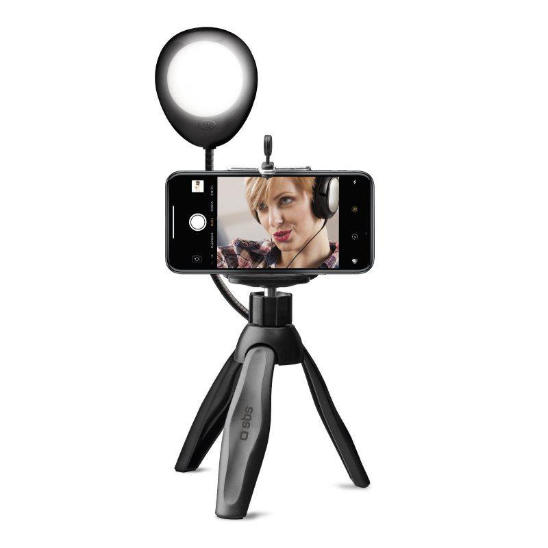 SBS Tripod bezprzewodowy SBS ze światłem LED