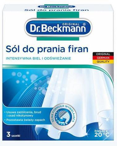 DR.BECKMANN Sól do prania firan w saszetkach - 3 szt.