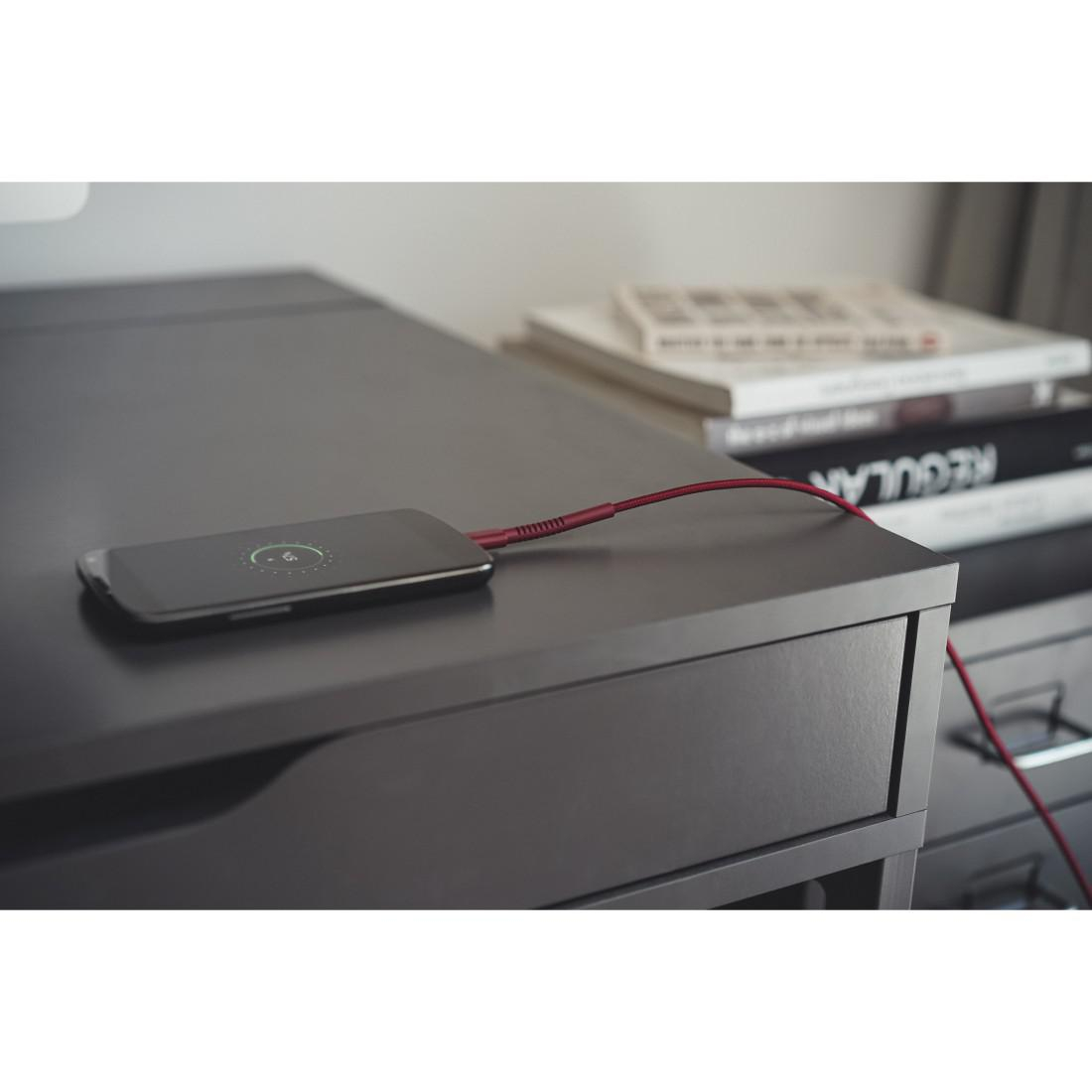 Fresh N Rebel Kabel USB-microUSB Fresh'N'Rebel 3m Ruby Red