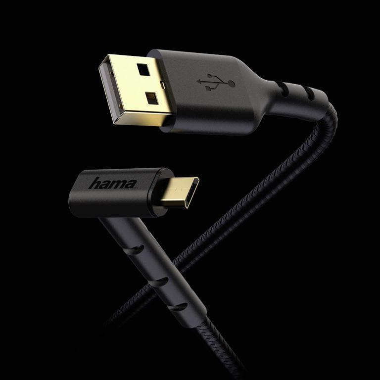 Hama USB-microUSB STAND 1,5m czarny