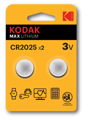 Kodak CR2025 battery (2 pack)