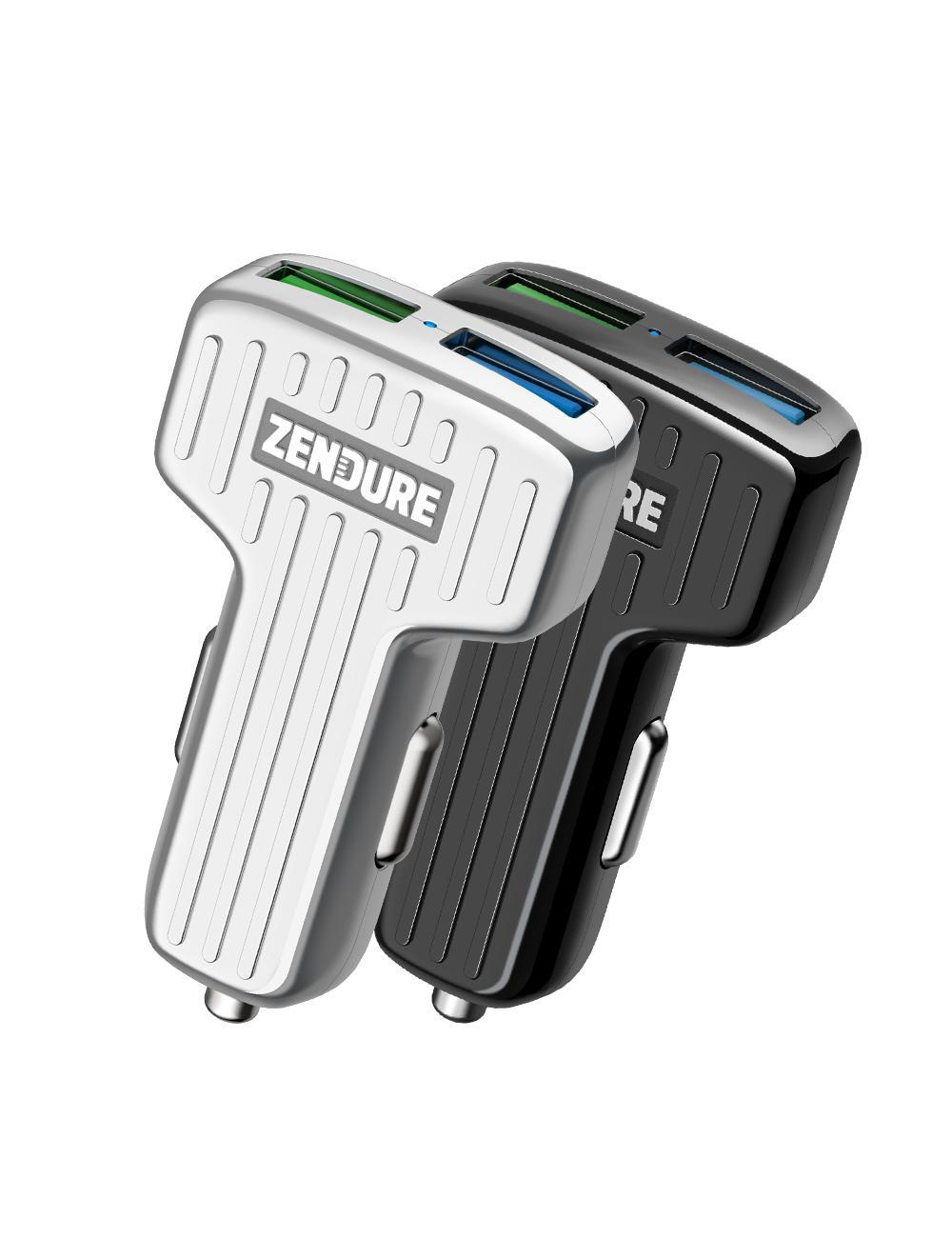 ZENDURE Ładowarka samochodowa Zendure 2xUSB QC 3.0 czarna